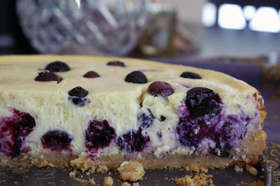 blueberry cheesecake + macadamia nut crust.