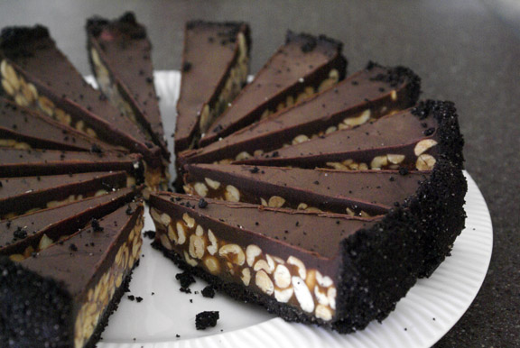 snickers tart. really, the candy bar tart. 