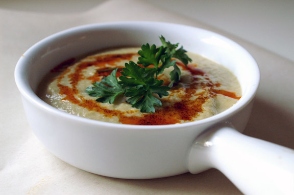 fennel soup + chorizo mini-meatballs.