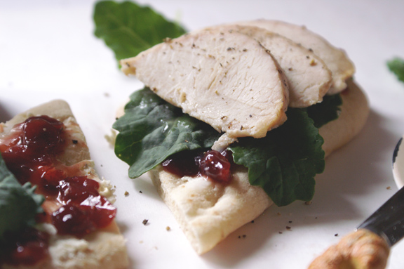 copycat panera turkey cranberry flatbread sandwich.