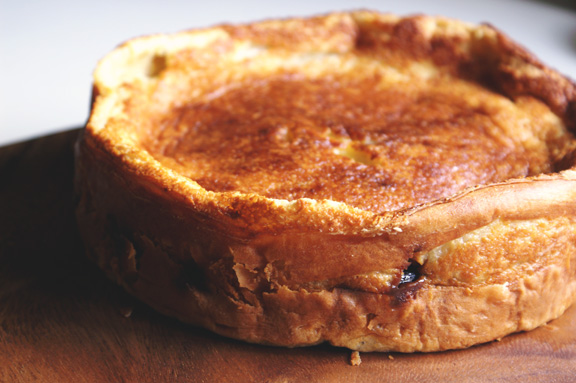 This is the Cider-Soaked Fig Far Breton, and it is like eating a dramatic custard pillow.