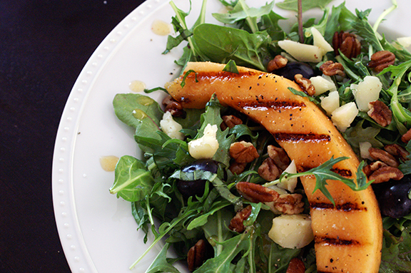 grilled cantaloupe salad with hot paprika vinaigrette. | a periodic table
